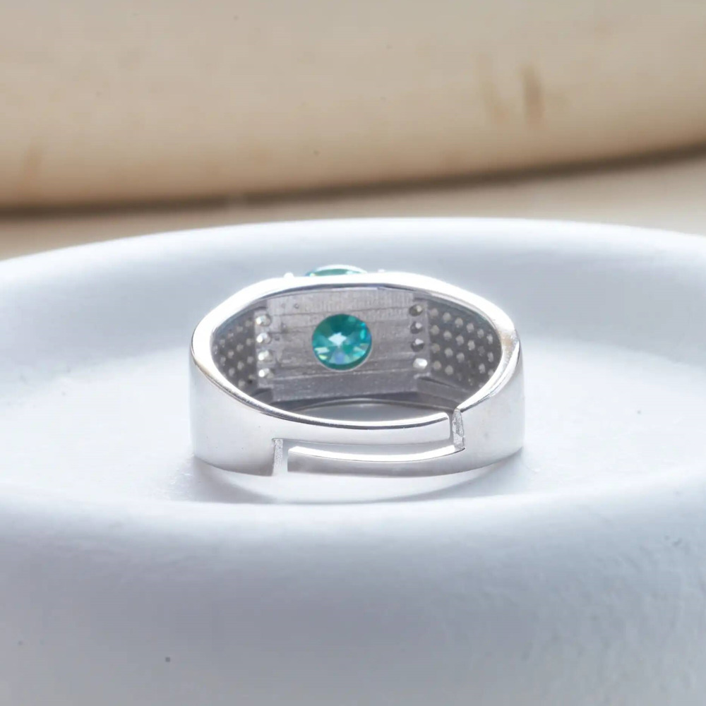 男性用925スターリングシルバーモアッサナイトリング,ナチュ - Moissanite Engagement Ring 1 Carat のレビューと価格
