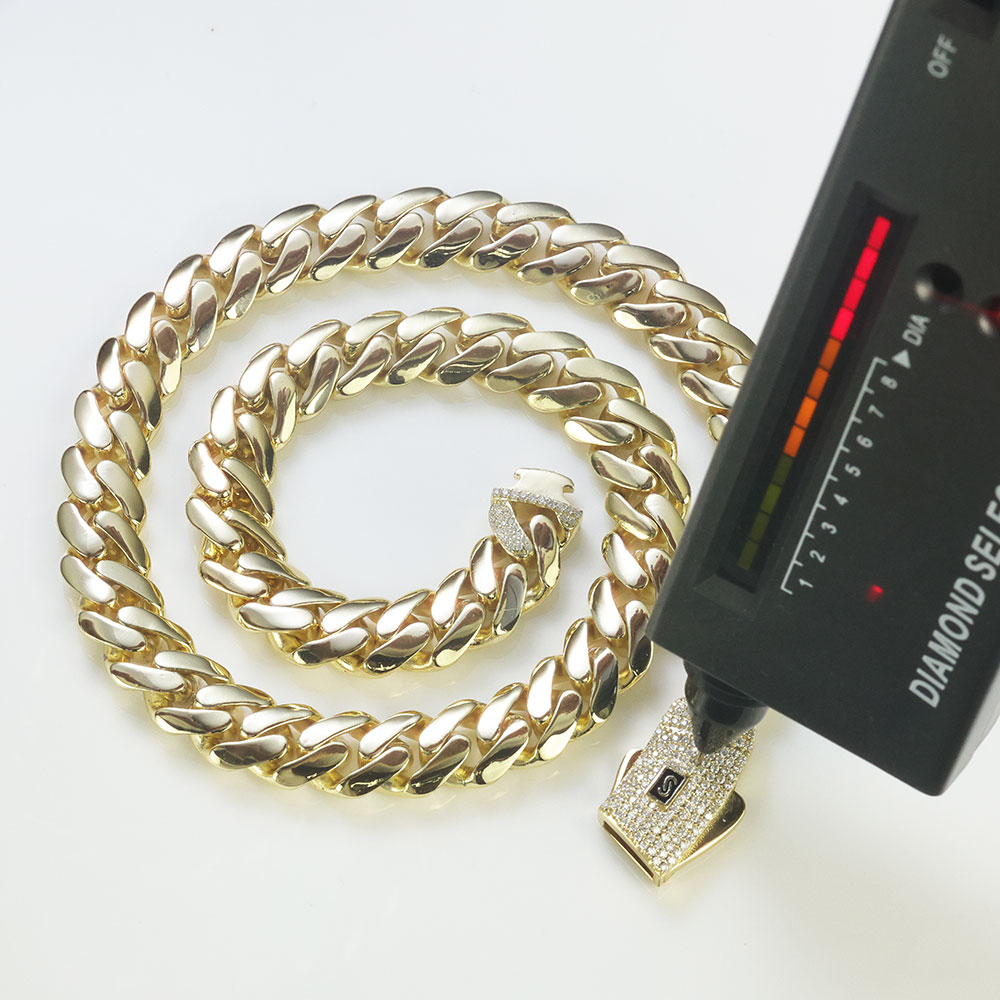ESKEEM 新 925 シルバーモナコチェーンアイスアウト - Cuban Link Chain 12Mm のレビューと価格