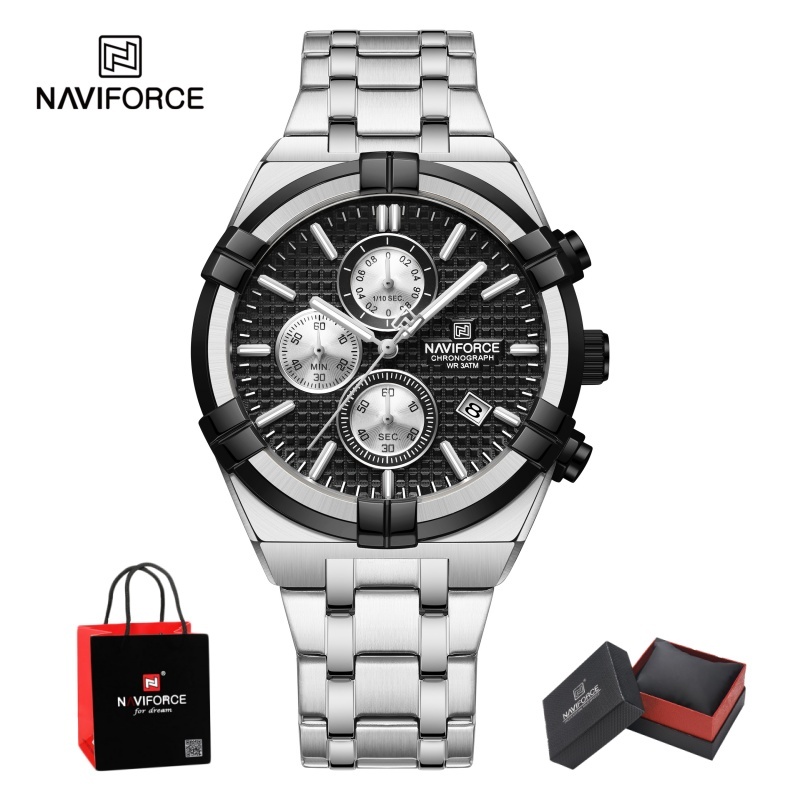 NAVIFORCE メンズ クォーツ クロノグラフ 腕時計  - Watch Accessories のレビューと価格