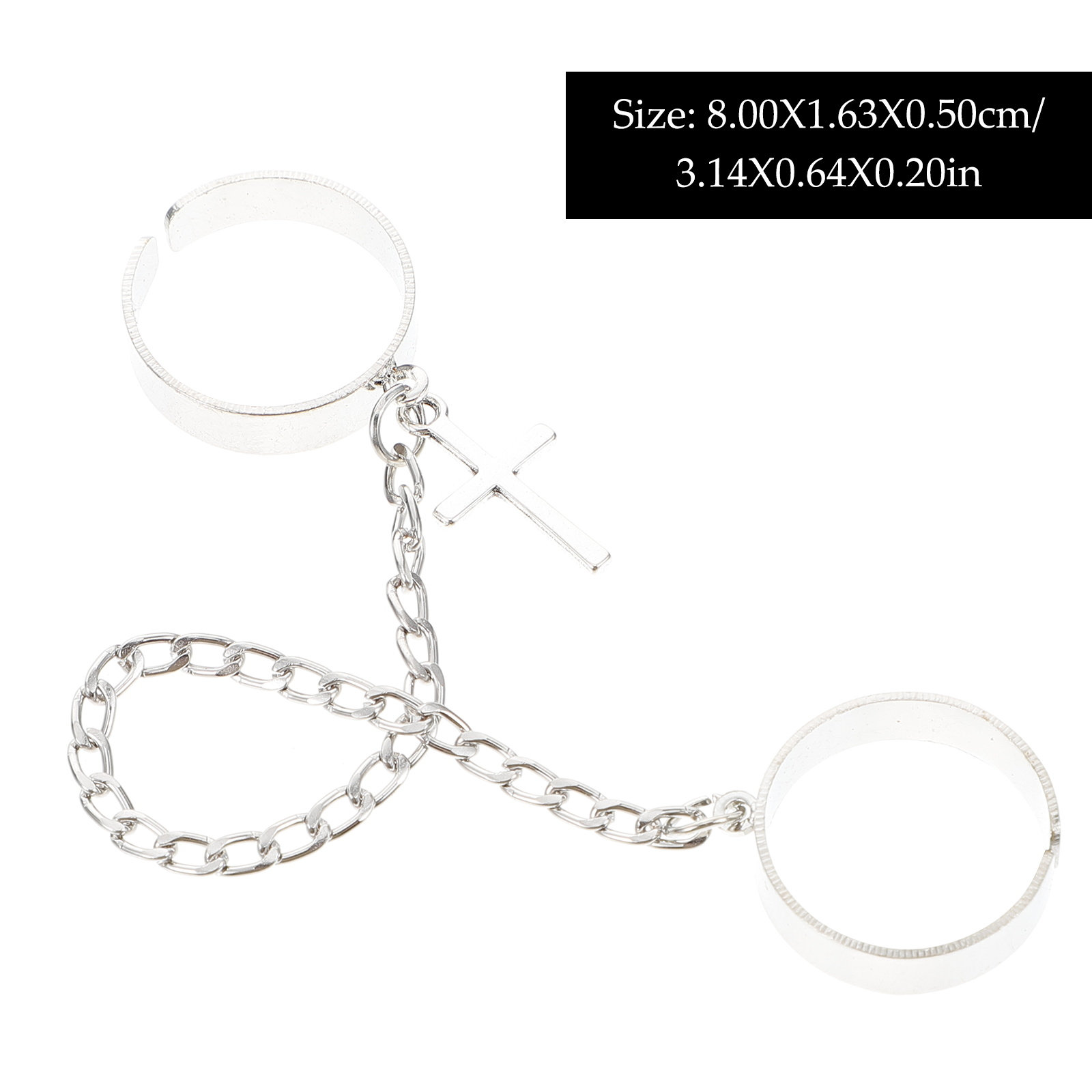 ヴィンテージゴシック風クロスデザインの指輪セット。パンク風チ - Vintage Punk Knuckle Rings Set のレビューと価格